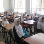 Students at the Homaira Rahman School's Opening Day 